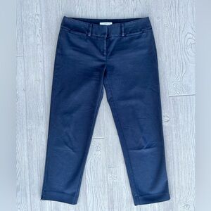 Ann Taylor Loft Navy Blue Cropped Dress Pant Marisa The Riviera Pant Size 4
